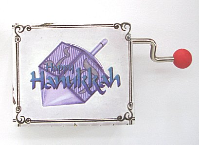 Hand Crank Music Box  Chanukah Dreidel