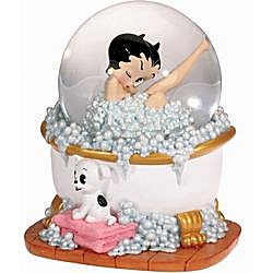 Betty Boop in Bubble Bath Musical Water Globe