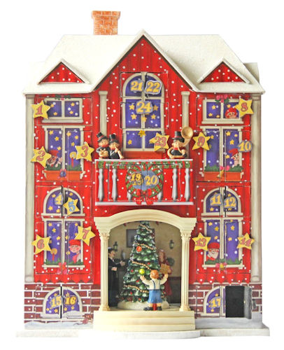 Christmas House Musical Advent Calendar Scandanavian design