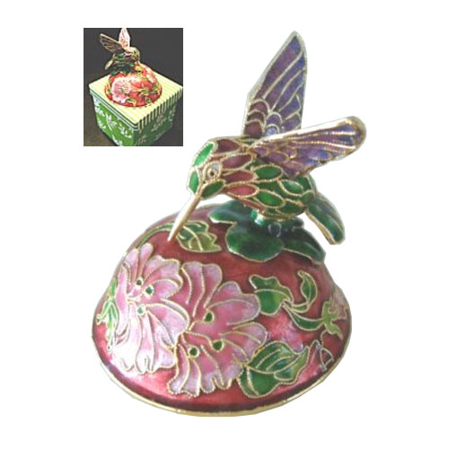 Cloisonne Musical Hummingbird