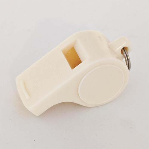 White Plastic Whistle 