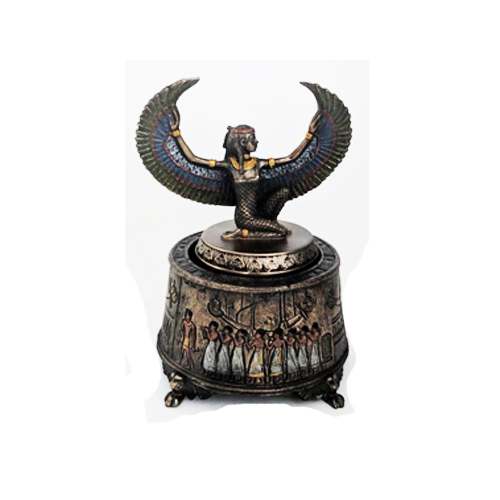 Ancient Egyptian Goddess ISIS Music Box 