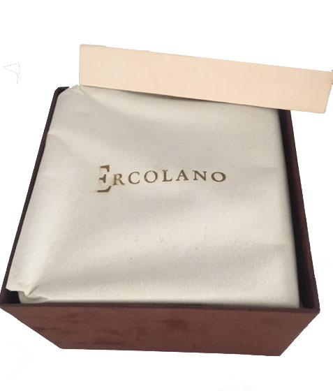 Upscale Mans Walnut Jewelry Box by Ercolano with a 30 note, 6 Square