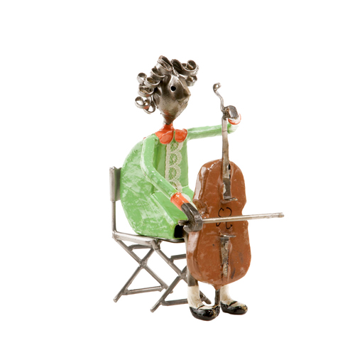 Felguerez Sculpture Cellist Girl