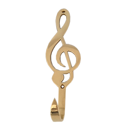 Brass G Clef Wall Hook