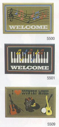 Welcome Door Mat - 3 Musical Designs