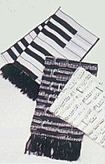 Silk Scarf Piano keyboard or notes design