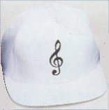 Baseball Caps -  G Clef (white)