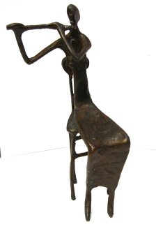 Bronze Flute Player