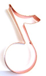 Cookie Cutter Deluxe Copper Music Note
