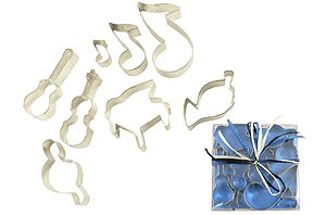 Cookie Cutter Set  8 pieces Music in Gift Box
