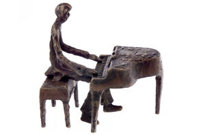 Bronze Pianist 