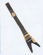 Flying V Guitar shaped Neck Tie 