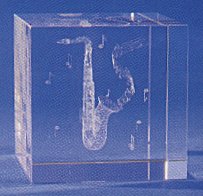 Saxophone in Crystal
