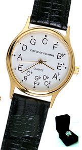 Circle of Fourths Deluxe Gold Plated Watch