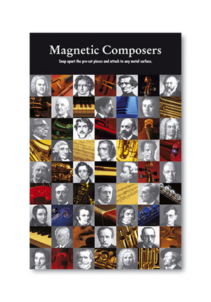 Magnetic Composers and Instruments Snap Apart Sheet