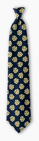 Necktie with 45 rpm adapter design