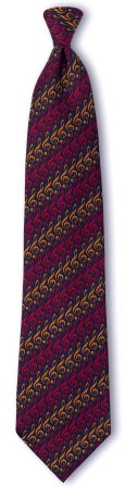 necktie with subtle G Clef designs