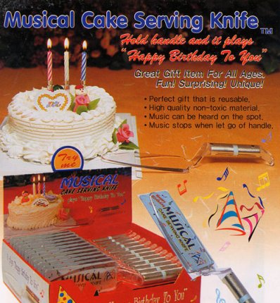 Musical Cake Serving Knife