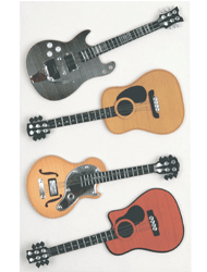 Guitar Sticker Embellishments 