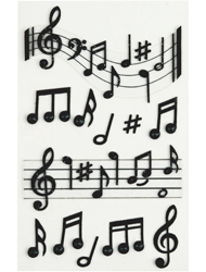 Music Note Sticker Embellishments 