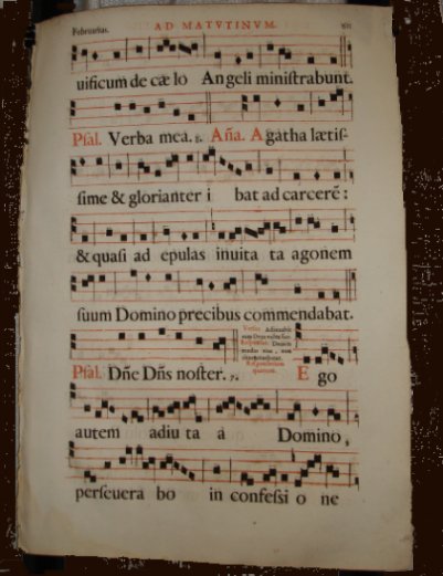 1650 Gregorian Chant Manuscript