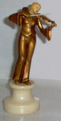 Art Deco Style Lady Violinist