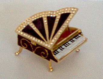 Bejeweled Baby Grand Trinket Box