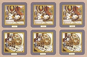Pimpernel Creative Cats Coasters  Set of 6