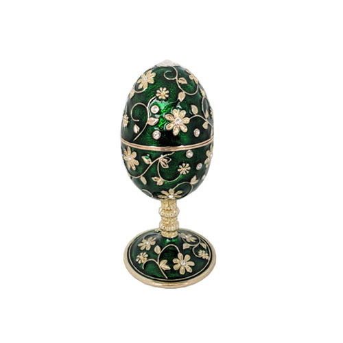 Green Jeweled Musical Egg 