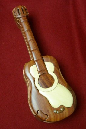 Wooden Guitar Puzzle