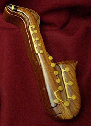 Wooden Saxophone Puzzle