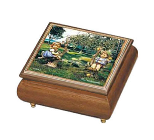 Hummel Apple Tree Boy and Girl Music Box 