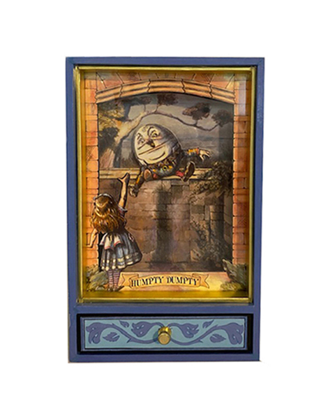 Animated Humpty Dumpty with Alice in Wonderland