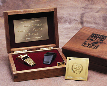 American Award Whistles in Hard Wood Presentation Box