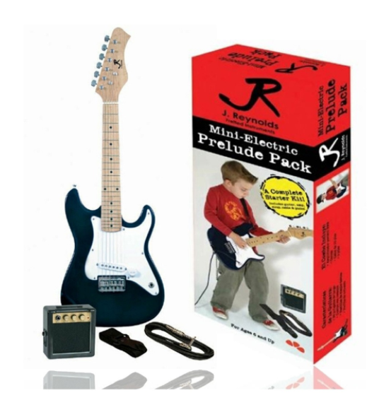 J Reynolds Mini Electric Double Cutaway Guitar Prelude Pack