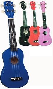 Hilo Soprano Ukulele with bag (in Colors) 