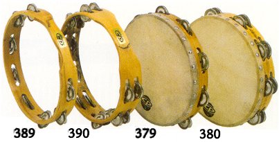 Tambourines  CP Headed Wood (single row)