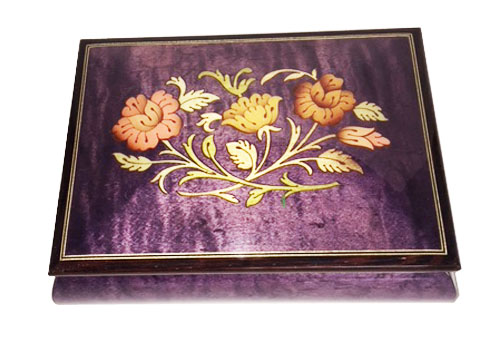 Italian Purple Elm Music Box 