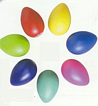 display grouping of rhytmix eggs in available colors 