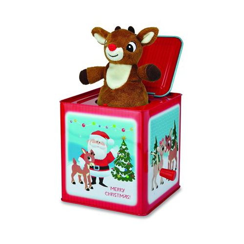 Musical Jack In The Box Rudolph