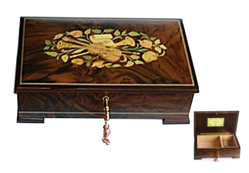 Matte Finished Rosewood Box with Musical Instrument - 30 Notes (1.30)