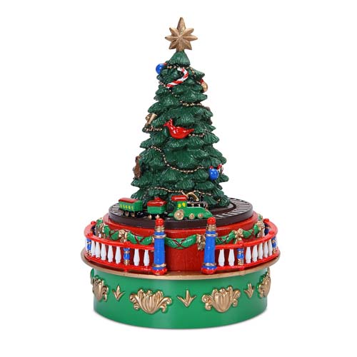 Mr Christmas Mini Musical Christmas Tree with Train