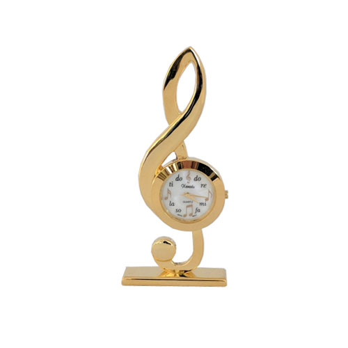 Miniature G Clef Clock