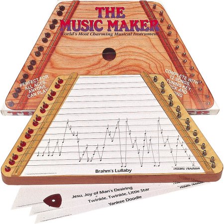 Music Maker Lap Harp Zither with Included Music Charts