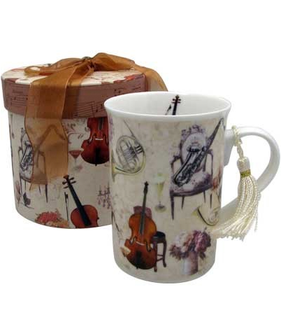 Music coffee mug with gift box