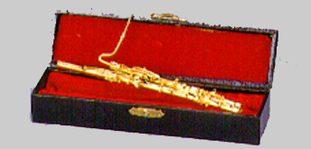 Miniature Bassoon gold finish with case