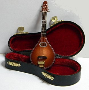 Miniature Mandolin Mini Mandolin Musical Instrument Model Replica  Collection Decorative Ornaments Display