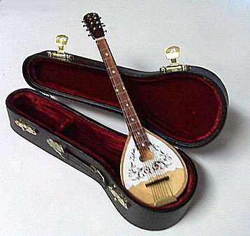 Miniature Bouzouki and case