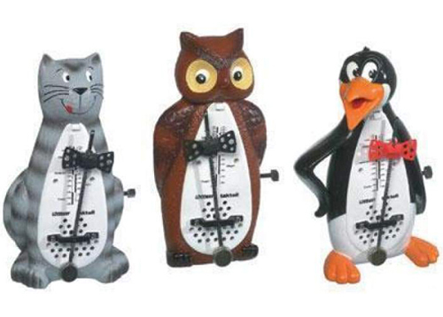 Cat, Owl and Penguin Taktell Metronomes 